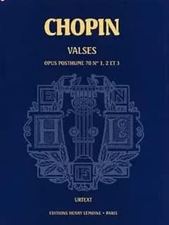 Valses op.70 posthume (3) --- piano