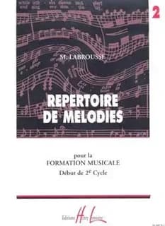 Repertoire de melodies vol.2 --- formation musicale