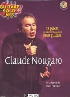 Guitare solo n3 : claude nougaro + cd --- chant et guitare