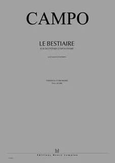 Le bestiaire --- soprano et orchestre