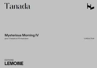 Mysterious morning iv pour 2 harpes soli et 10 musiciens --- conducteur