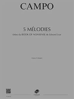 Melodies (5) tirees du book of nonsense --- voix et piano