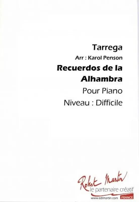 Recuerdos de la alhambra piano