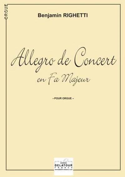 Allegro de concert en fa majeur pour orgue