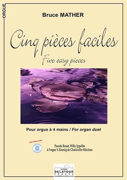 Cinq pièces faciles pour orgue à 4 mains