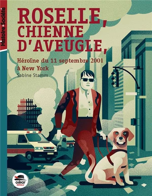 Roselle, chienne d'aveugle, héroïne du 11 septembre 2001 à New York