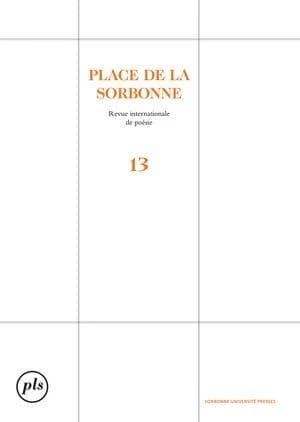 Place de la Sorbonne n.13 : Revue internationale de poésie