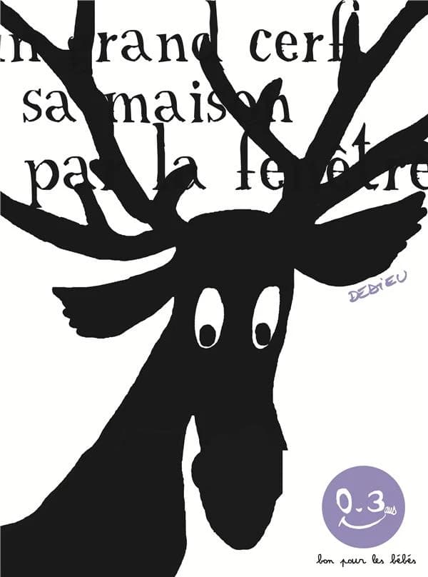 Dans sa maison, un grand cerf