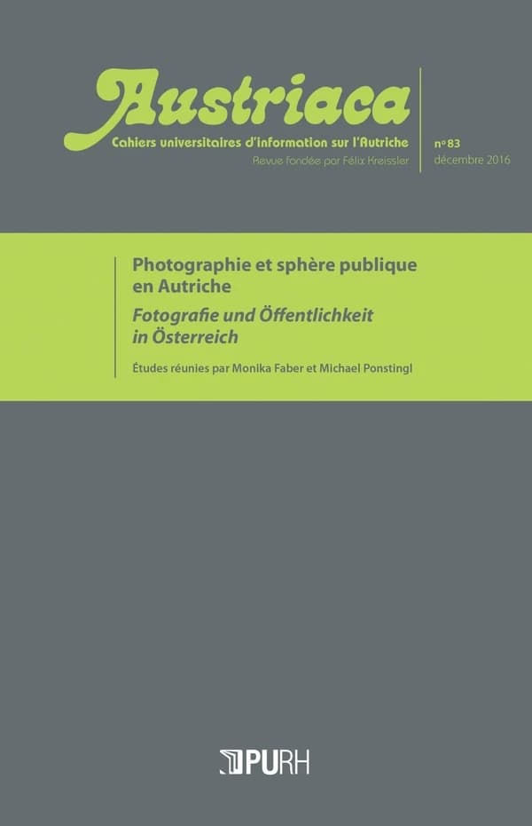 AUSTRIACA t.83 : photographie et sphère publique en Autriche