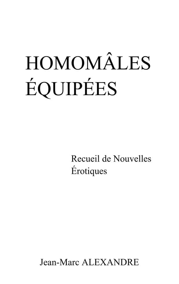 Homomâles équipées : recueil de nouvelles érotiques