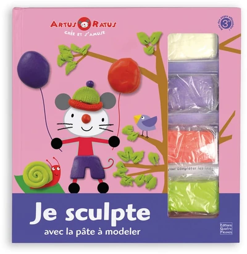 Je sculpte avec la pâte à modeler : 3+ : avec des pages effaçables !