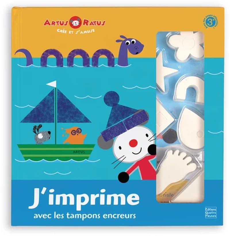 J'imprime avec les tampons encreurs : 3+ : avec des pages effaçables !