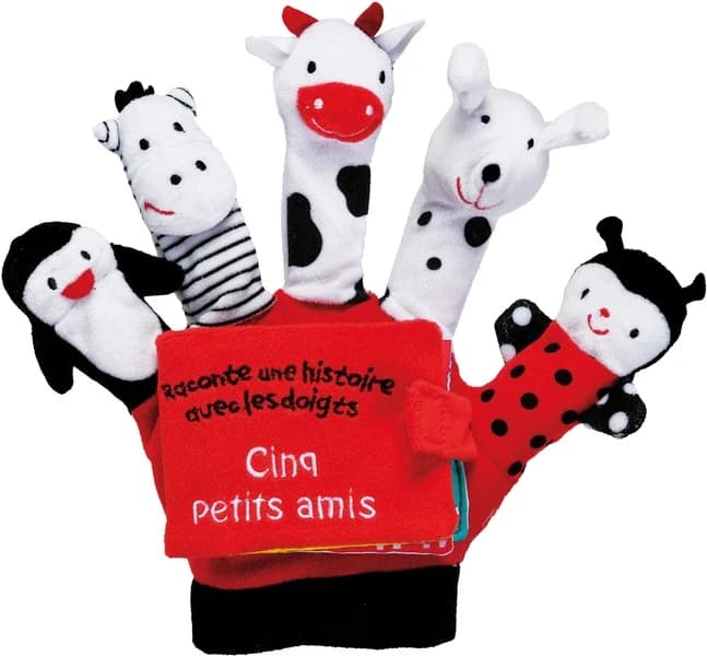 Cinq petits amis : raconte une histoire avec les doigts