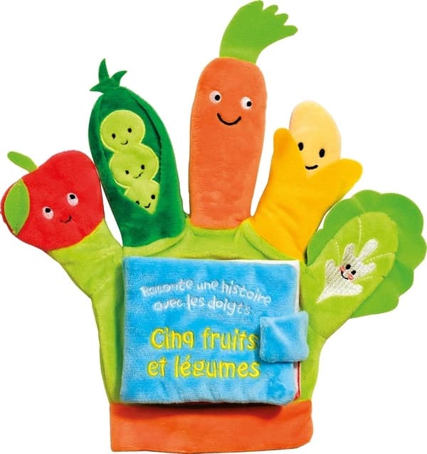 Cinq fruits et légumes : raconte une histoire avec les doigts