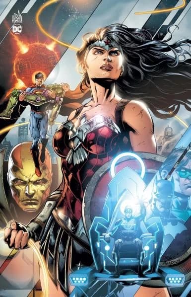 Justice League : la guerre de Darkseid (Tirage limité) scénario, Geoff Johns, Peter Tomasi, Francis Manapul... [et al.] ; dessin, Jason Fabok, Francis Manapul, Jim Lee... [et al.]