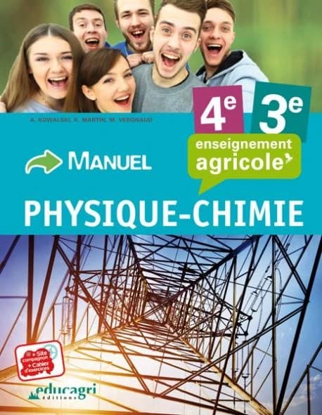Physique-chimie : 4e, 3e, enseignement agricole : manuel