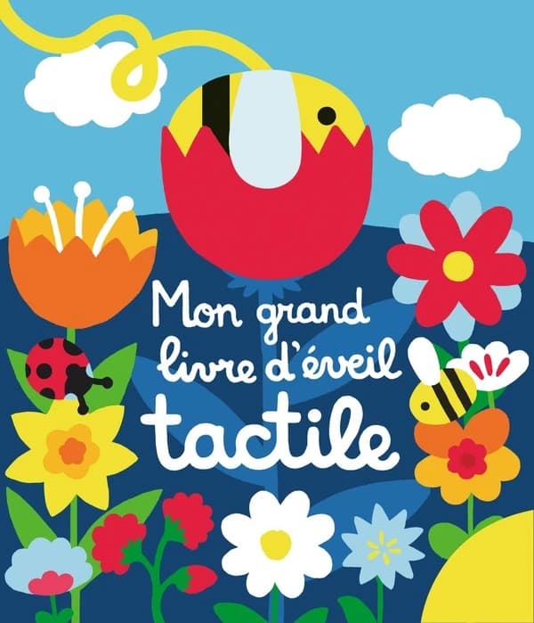Mon grand livre d'éveil tactile : avec de nombreuses matières à toucher