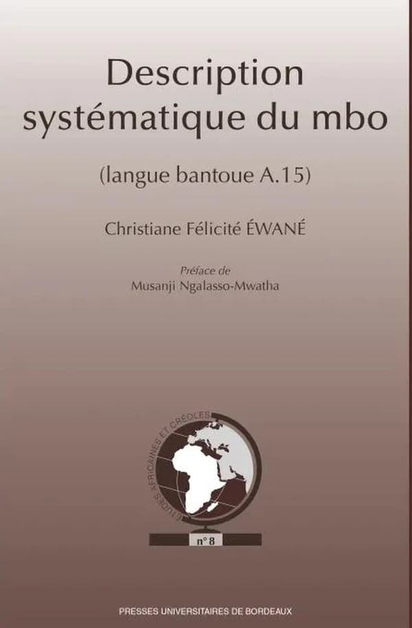 Description systématique du mbo : langue bantoue A 15