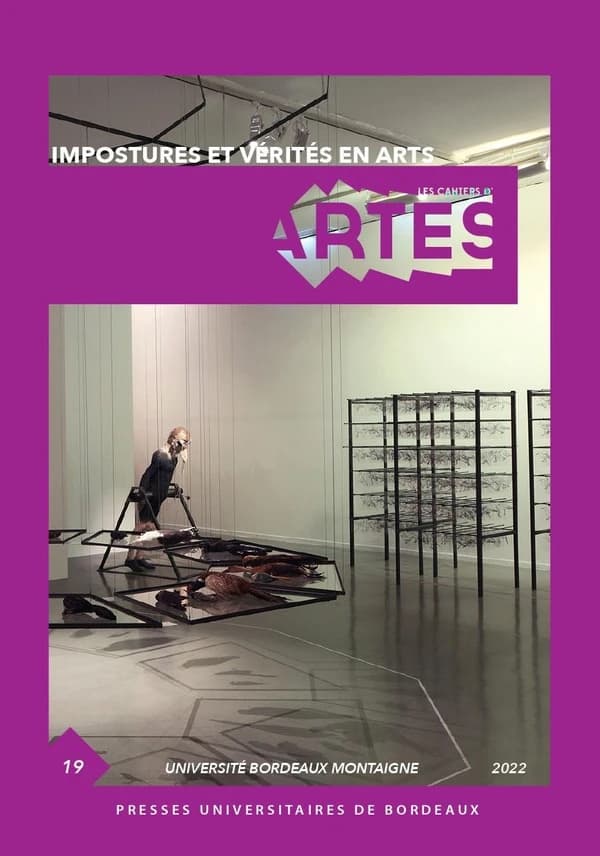 Les cahiers d'Artes n.19 : impostures et vérités en arts