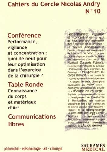 Cahiers du Cercle Nicolas Andry N° 10