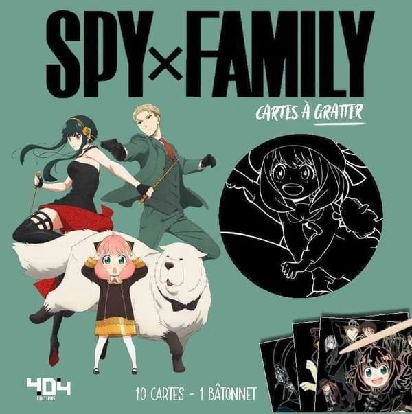 Cartes à gratter Spy x Family : 10 cartes à gratter officielles : dès 6 ans : [Carte à gratter]