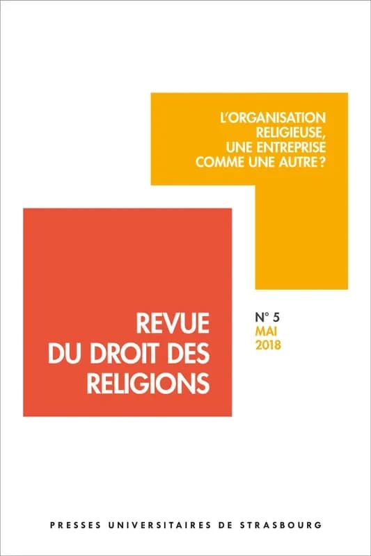 Revue du droit des religions n° 5
