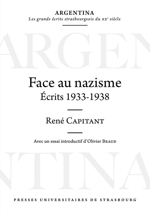 Face au nazisme : écrits 1933-1938
