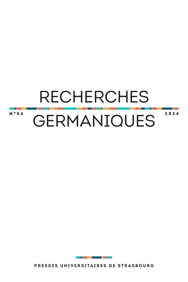 Recherches germaniques n.54 : Varia (édition 2024)