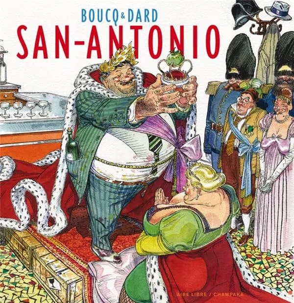 San-Antonio (Tirage de tête numéroté et signé, augmenté d'un frontispice) Boucq & Dard ; avant-propos, Antoine de Caunes ; postface, François Rivière