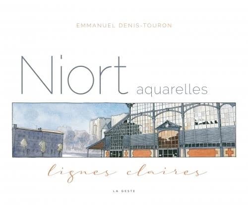 Niort : lignes claires : aquarelles