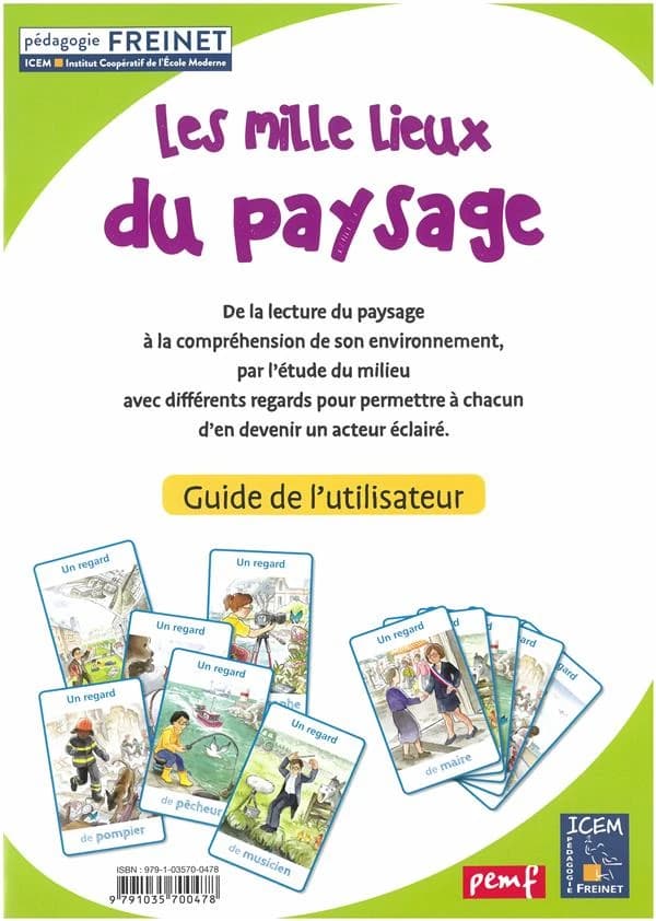 Les mille lieux du paysage ; guide de l'utilisateur