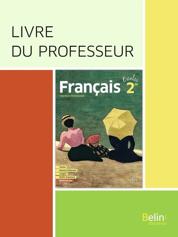 Escales : français ; 2de ; livre du professeur (édition 2019)