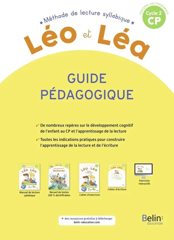 Méthode de lecture syllabique CP Cycle 2 Léo et Léa : Guide pédagogique