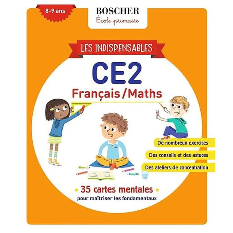 Les Indispensables Français : CE2 8-9 ans : 35 cartes mentales pour maîtriser les fondamentaux
