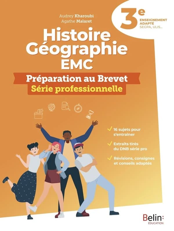 Histoire-Géographie EMC 3e Mes cahiers Segpa : Préparation au brevet