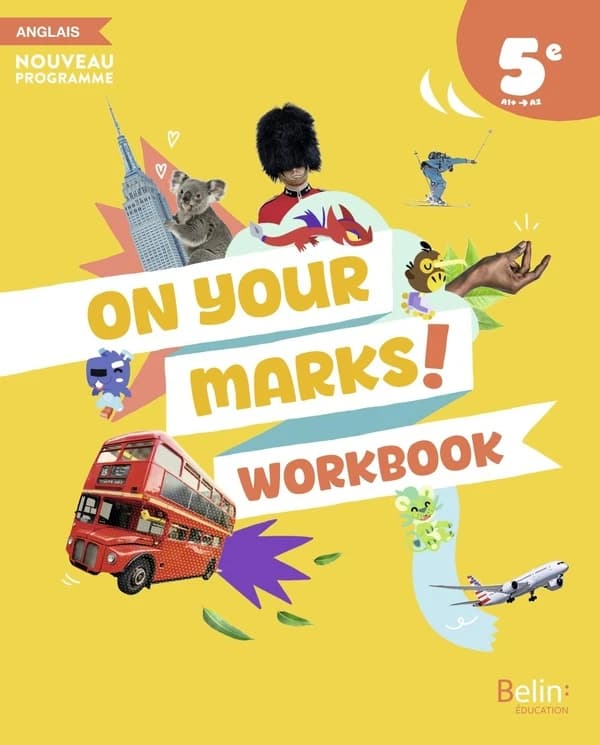 Workbook Anglais 5e On your marks! : Workbook élève