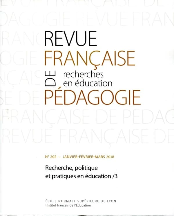 Revue française de pédagogie, n° 202