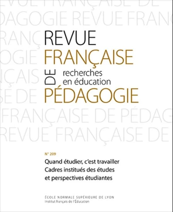 Revue Française de Pédagogie, N° 209