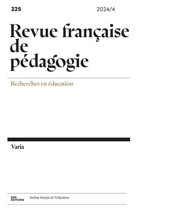 Revue Française de Pédagogie, N° 225