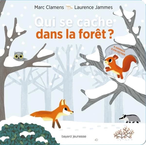 Qui se cache dans la forêt ? : 8 animaux à encastrer