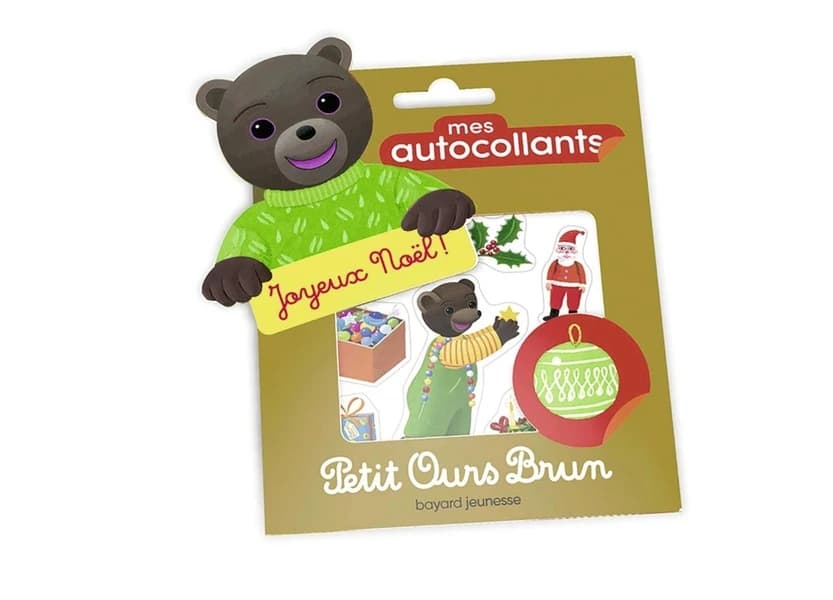 Mes autocollants Petit Ours Brun : Joyeux Noël ! : [Autocollant]