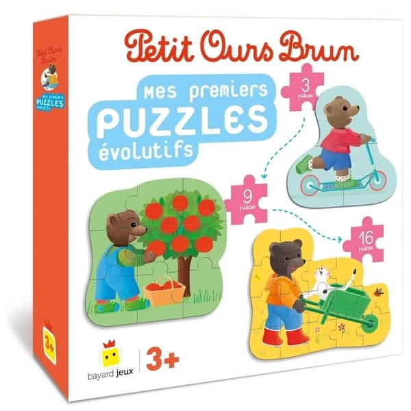 Petit Ours Brun : mes premiers puzzles évolutifs
