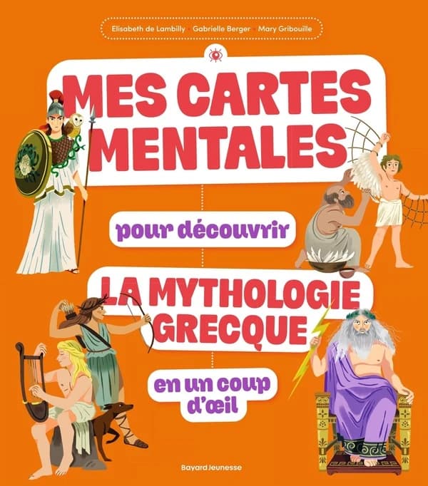 Mes cartes mentales pour découvrir la mythologie grecque en un coup d'oeil