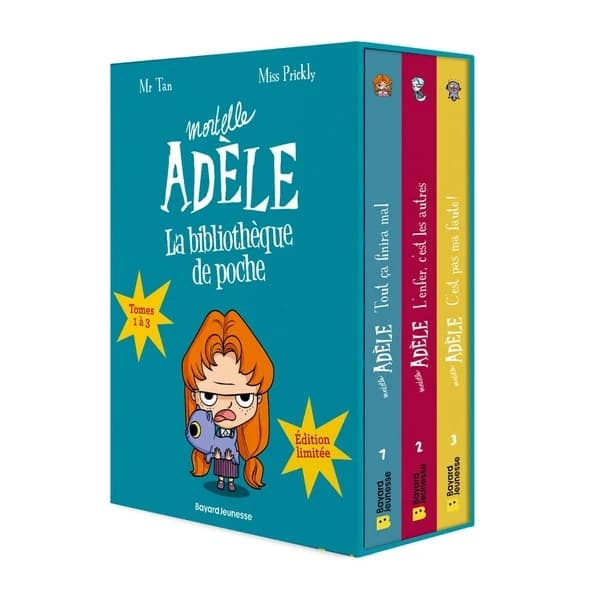 Mortelle Adèle : la bibliothèque de poche. Tomes 1-3 (Éd. limitée) Mr Tan ; [dessins], Miss Prickly