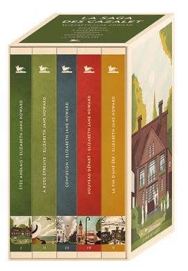 Coffret La saga des Cazalet avec un ex-libris : Etés anglais ; A rude épreuve ; Confusion ; Nouveau départ ; La fin d'une ère
