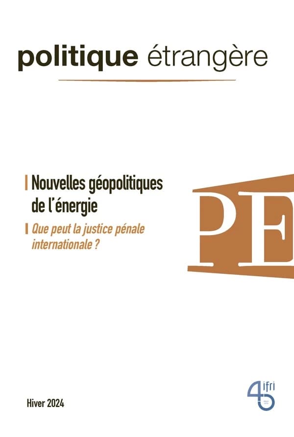 Nouvelles géopolitiques de l'énergie. Que peut la justice pénale internationale ?