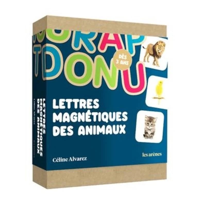Lettres magnétiques des animaux : dès 3 ans