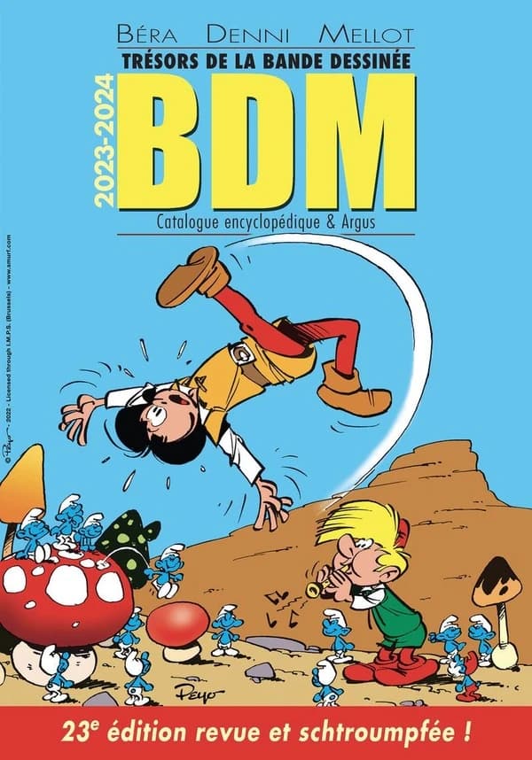 Trésors de la bande dessinée : BDM 2023-2024 : catalogue encyclopédique & argus (23e éd. revue et considérablement schtroumpfée ! [sic]) Philippe Mellot, Laurent Turpin, Isabelle Morzadec... [et al.] ; conception graphique et coordination, François San Mi
