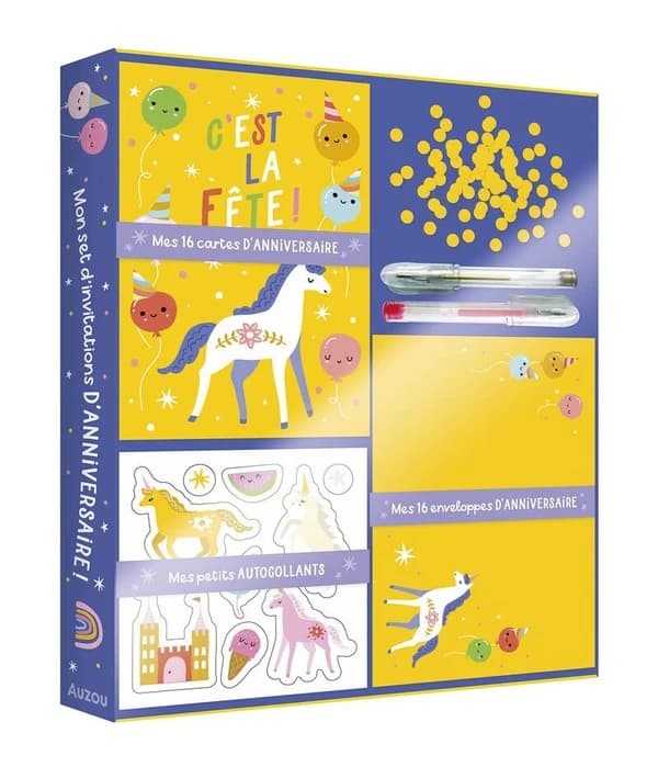 Mon set d'invitations d'anniversaire !