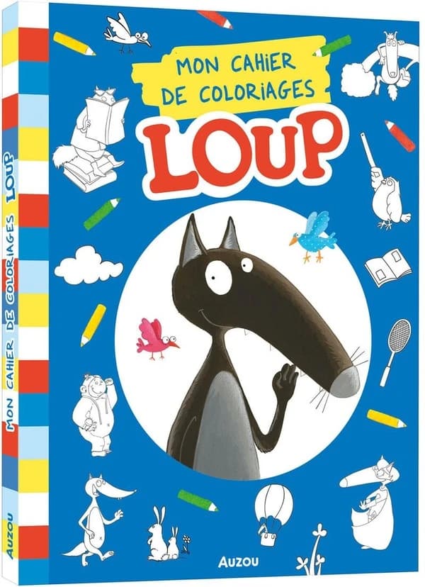 Cahier de coloriage Loup